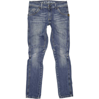 G-Star Jack Pant Women Blue Straight Regular Jeans W29 L33