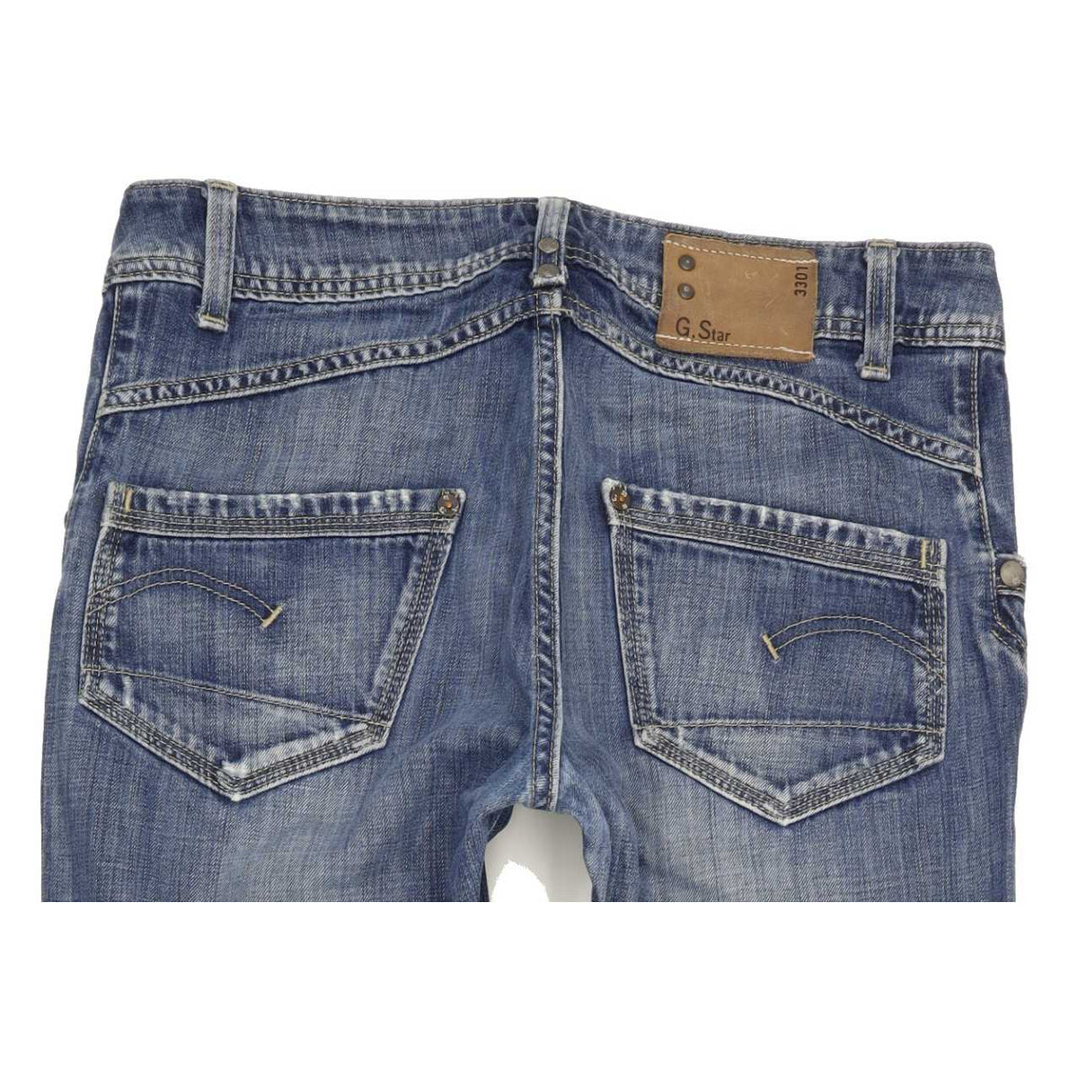 G-Star Jack Pant Women Blue Straight Regular Jeans W29 L33