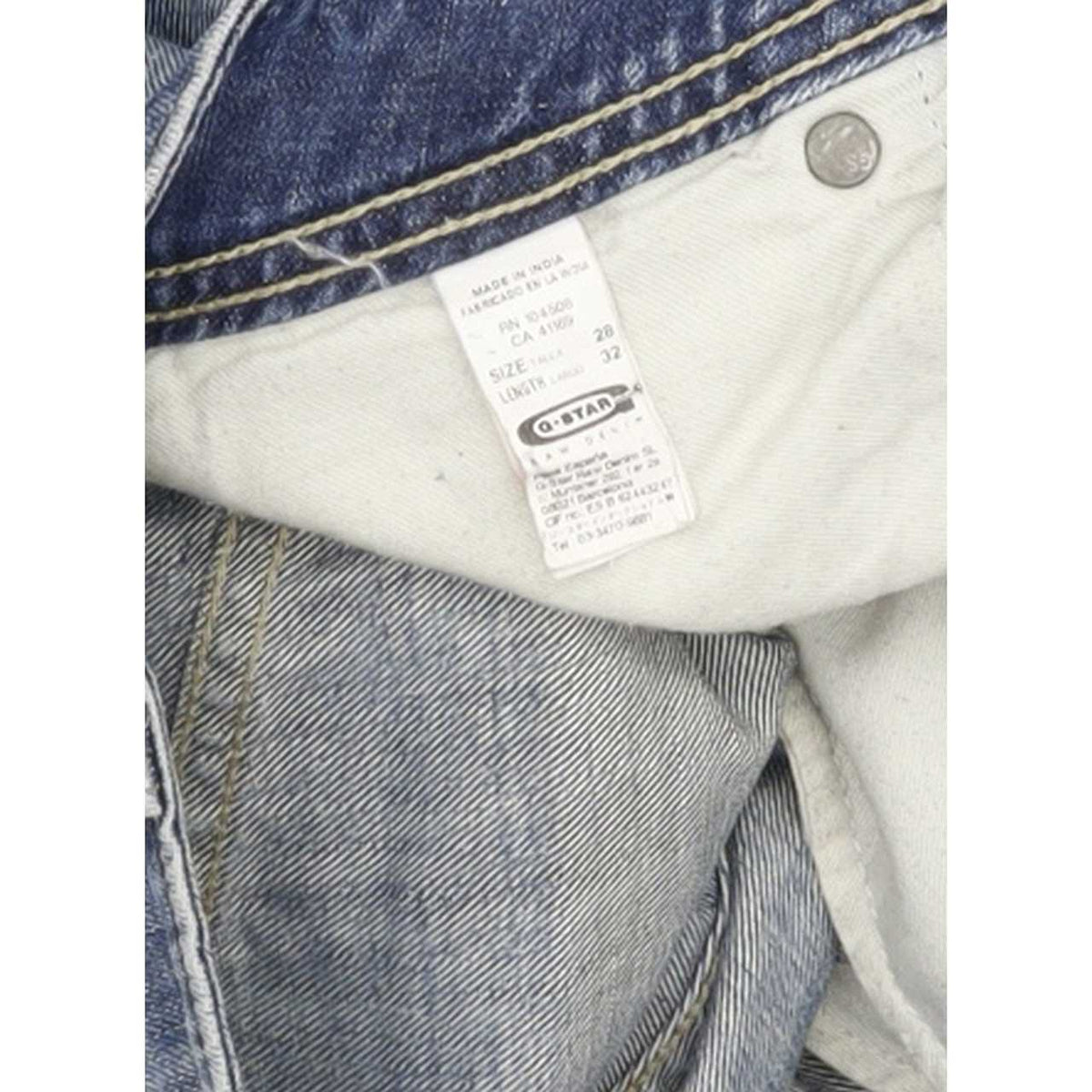 G-Star Jack Pant Women Blue Straight Regular Jeans W29 L33