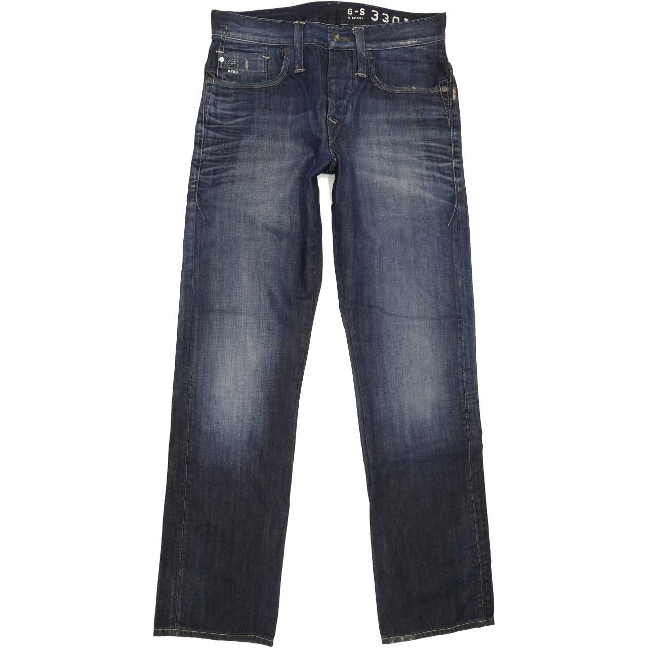 G-Star Victor Men Blue Straight Regular Jeans W32 L33