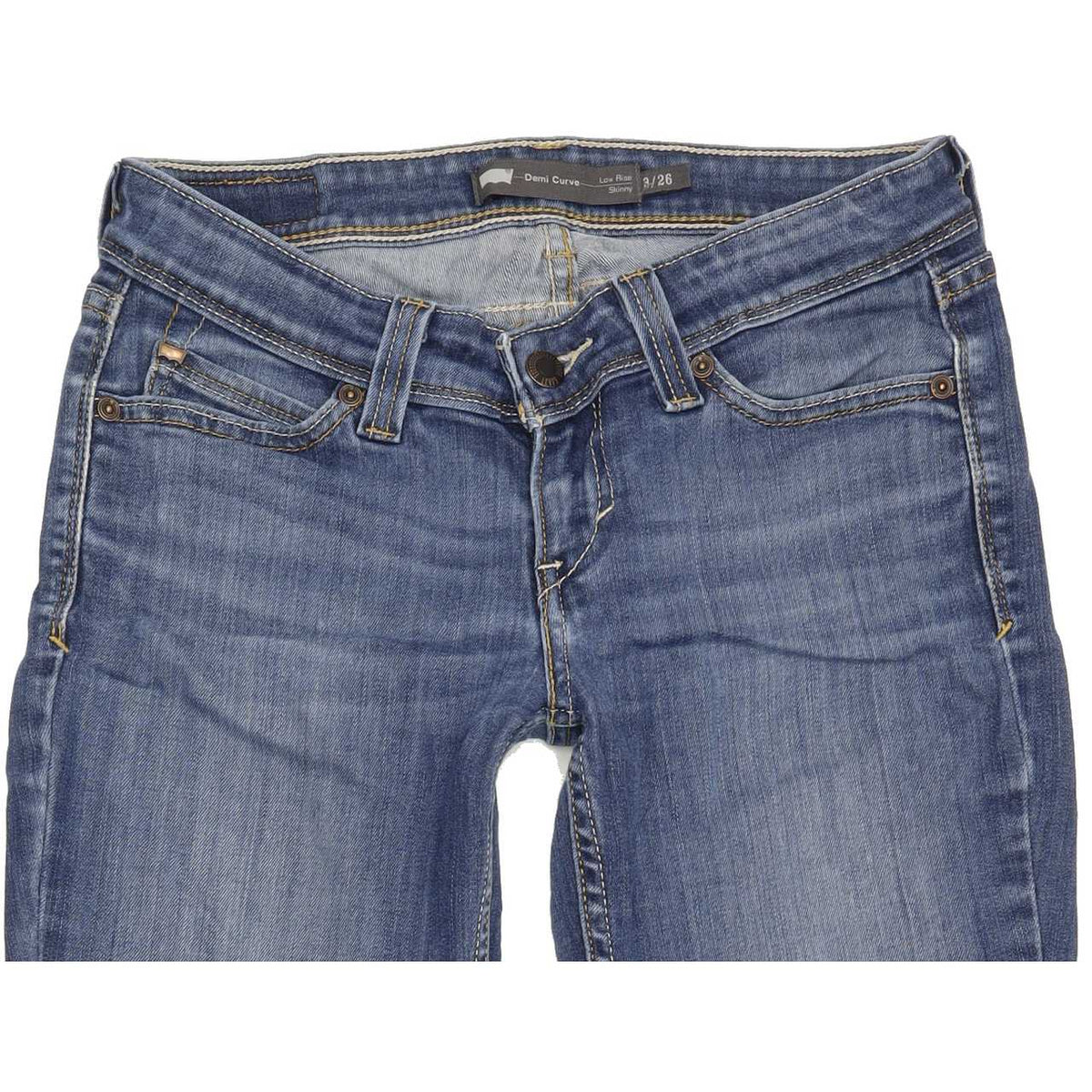 Levi's Demi Curve Women Blue Skinny Slim Stretch Jeans W26 L30