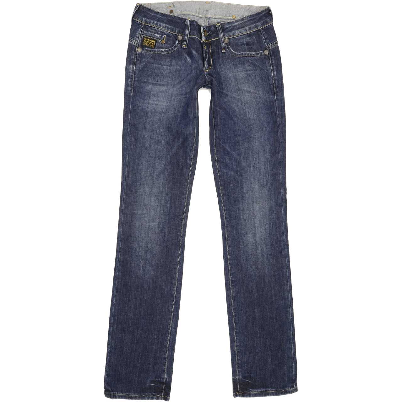G-Star Midge Women Blue Straight Slim Stretch Jeans W28 L33