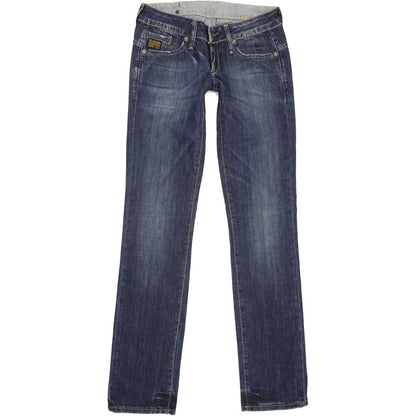 G-Star Midge Women Blue Straight Slim Stretch Jeans W28 L33