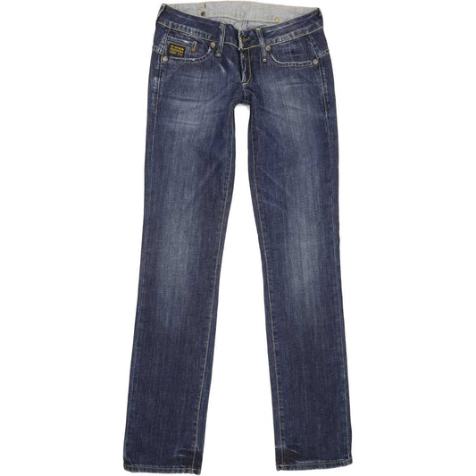 G-Star Midge Women Blue Straight Slim Stretch Jeans W28 L33