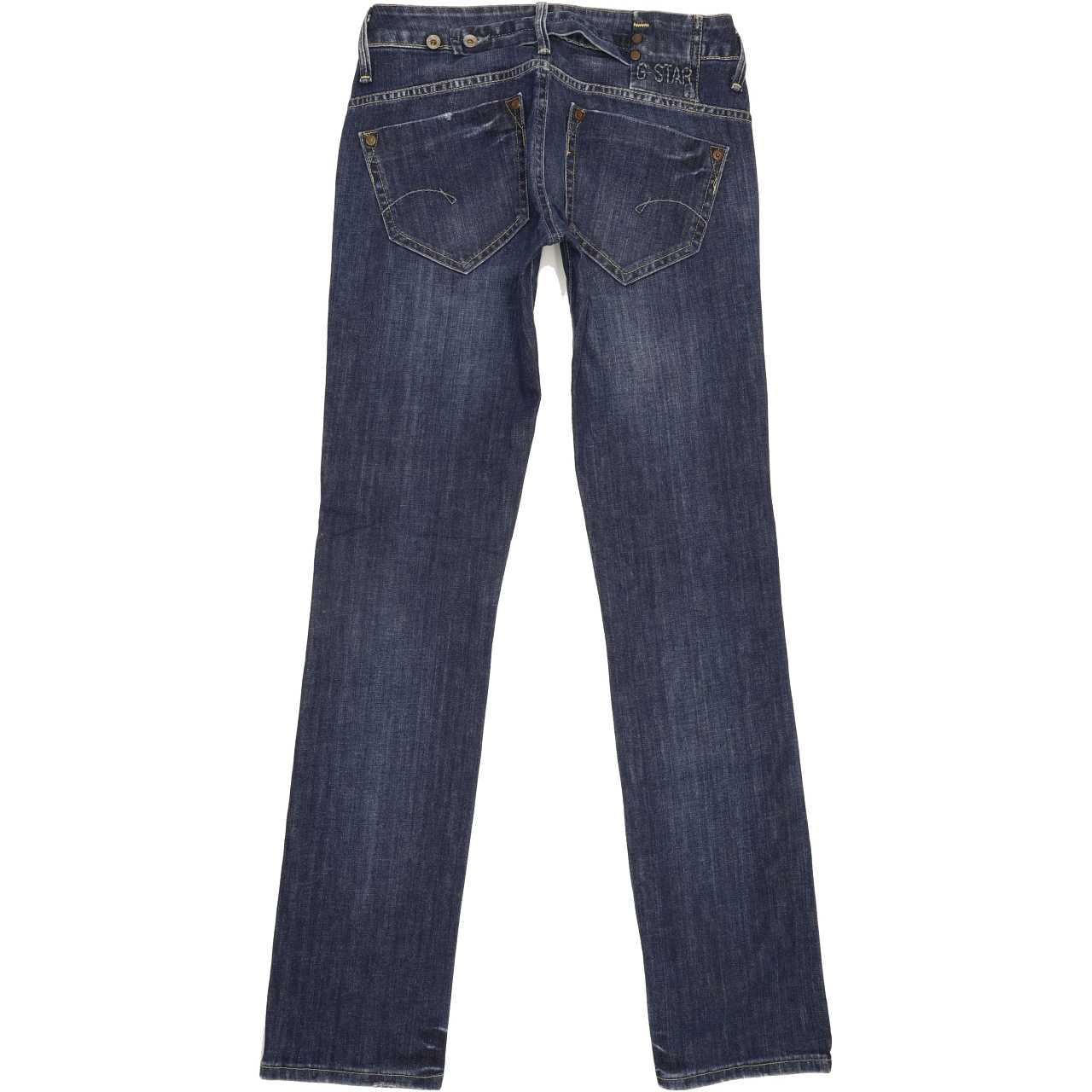 G-Star Midge Women Blue Straight Slim Stretch Jeans W28 L33