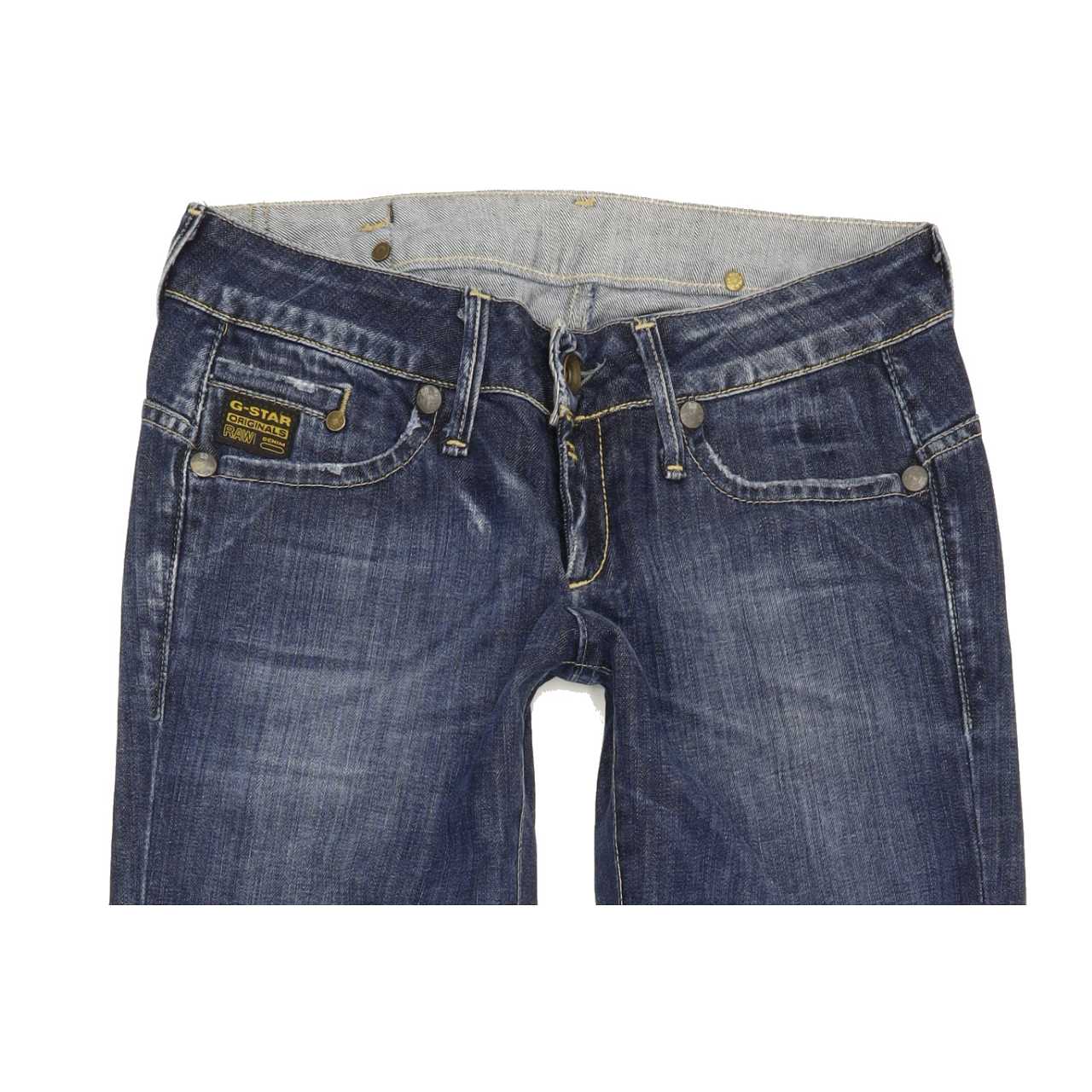 G-Star Midge Women Blue Straight Slim Stretch Jeans W28 L33