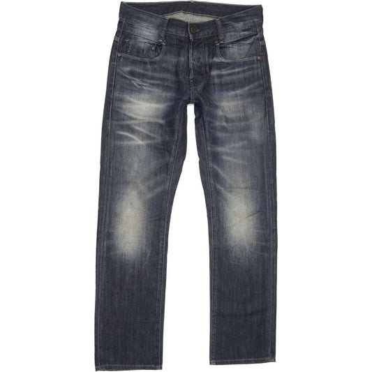 G-Star New Radar Men Blue Straight Slim Jeans W31 L30