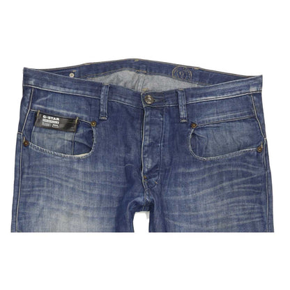 G-Star Blade Men Blue Straight Slim Jeans W34 L32