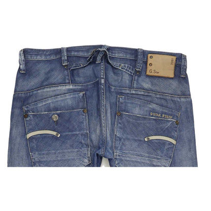 G-Star Blade Men Blue Straight Slim Jeans W34 L32