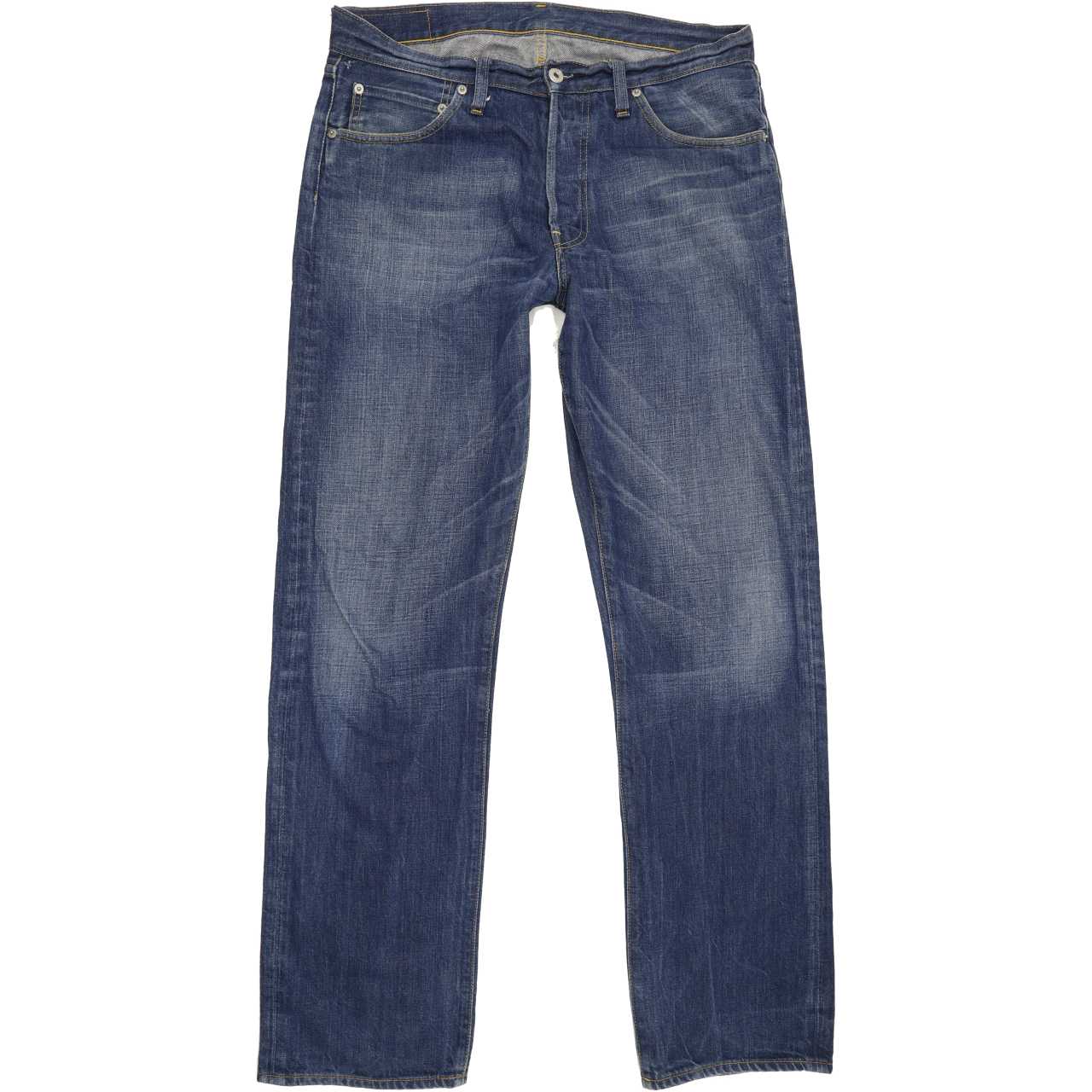 G-Star Ronic Men Blue Straight Regular Jeans W34 L33