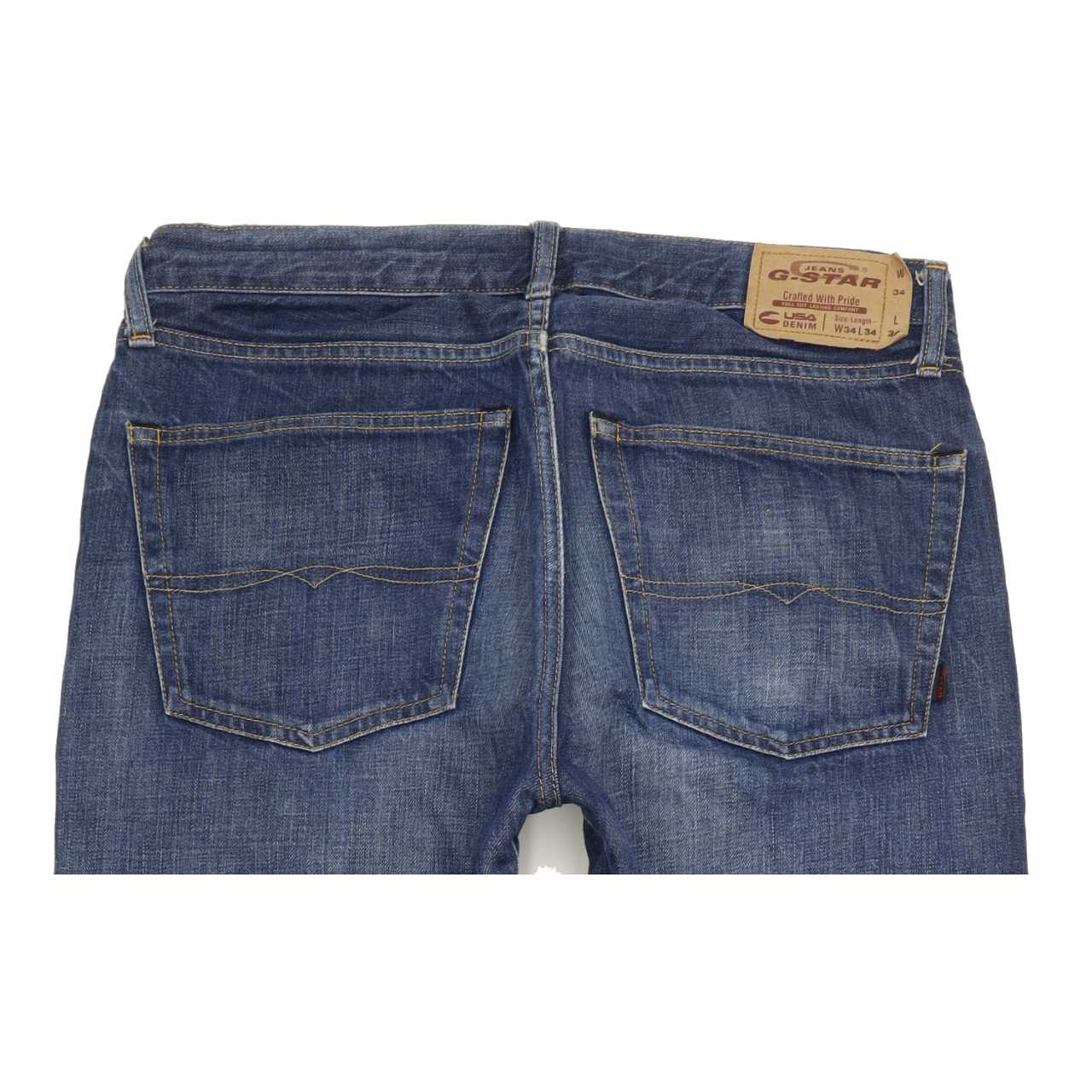 G-Star Ronic Men Blue Straight Regular Jeans W34 L33