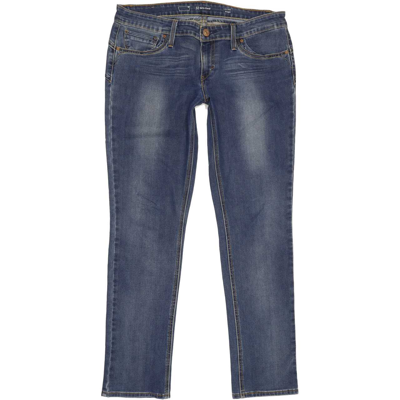 Levi's Demi Curve Women Blue Straight Slim Jeans W32 L31