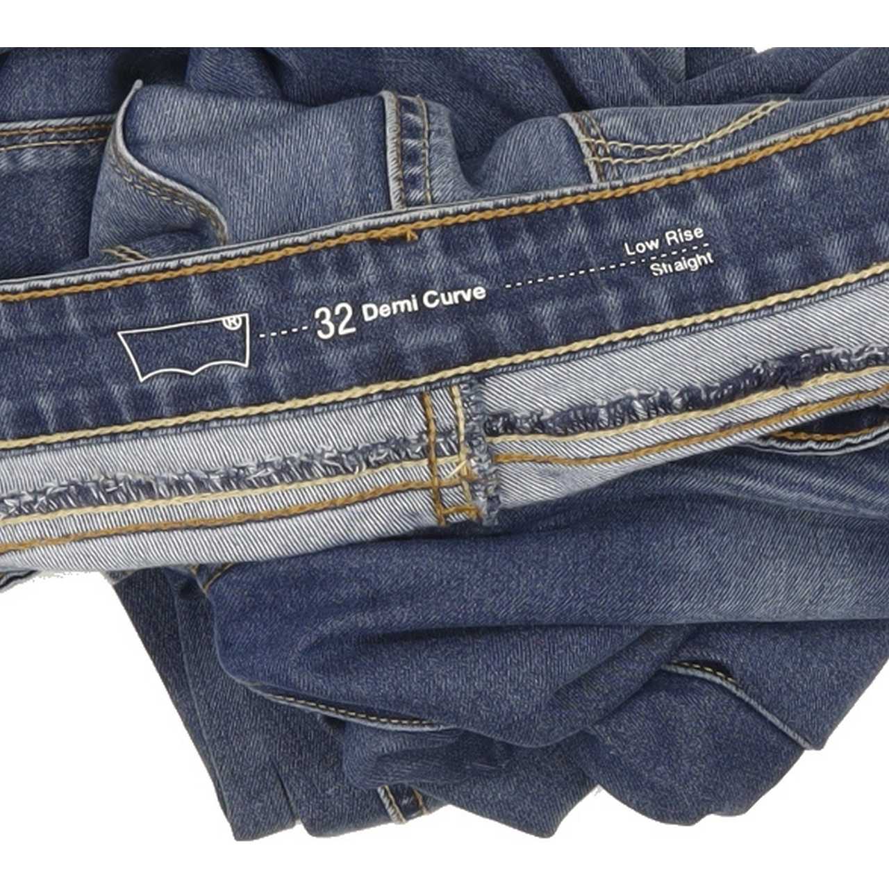 Levi's Demi Curve Women Blue Straight Slim Jeans W32 L31
