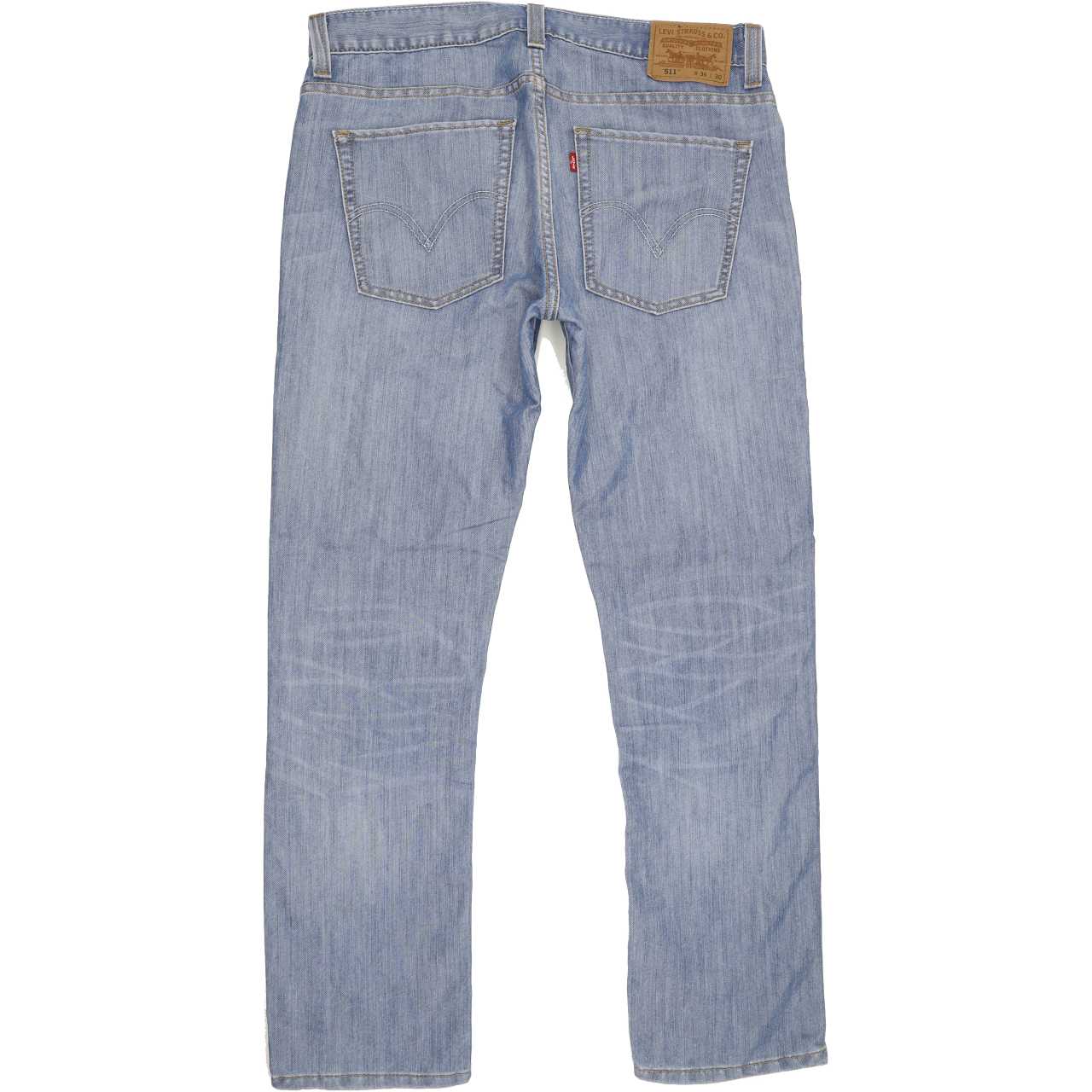 Levi's 511 Men Blue Straight Slim Jeans W36 L31