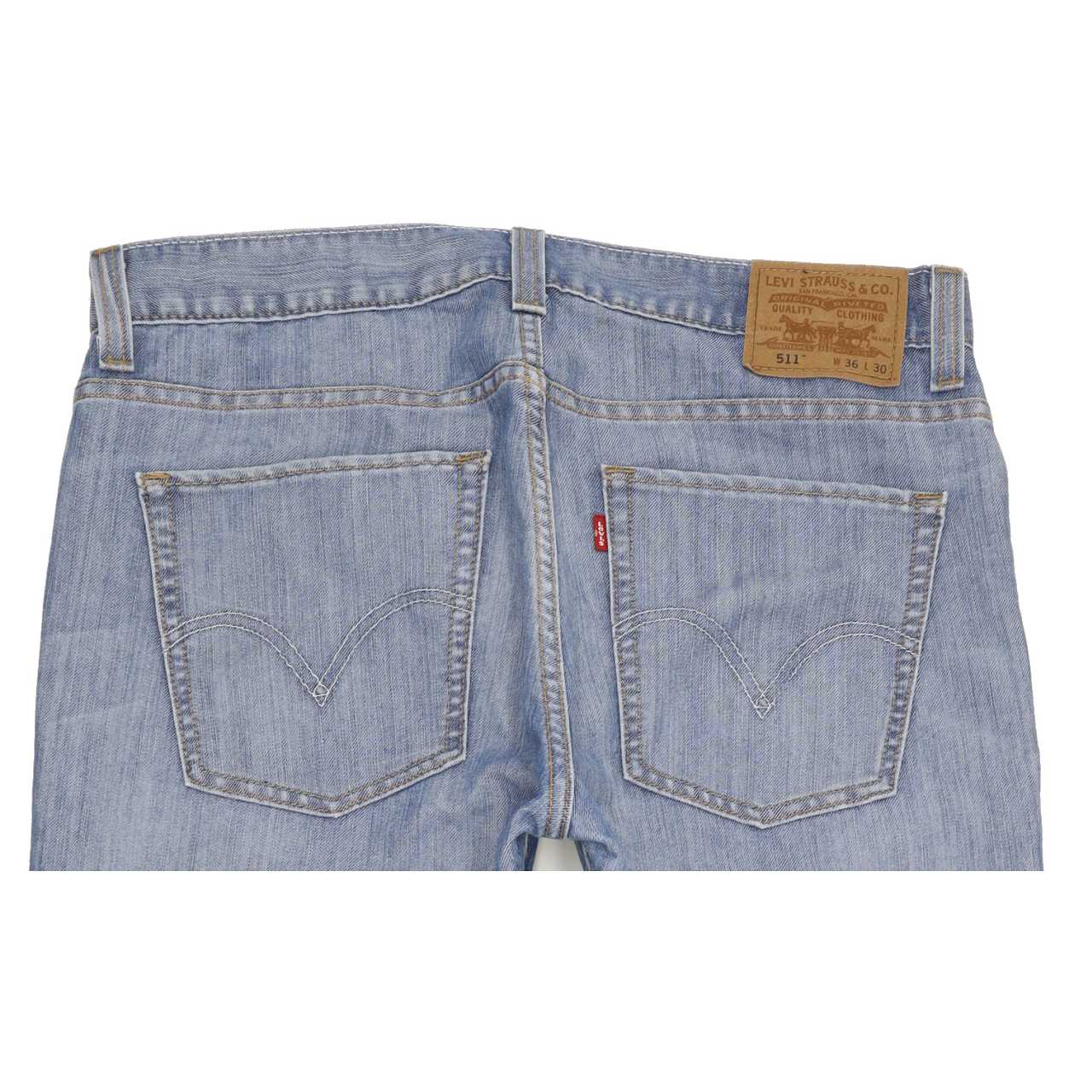 Levi's 511 Men Blue Straight Slim Jeans W36 L31