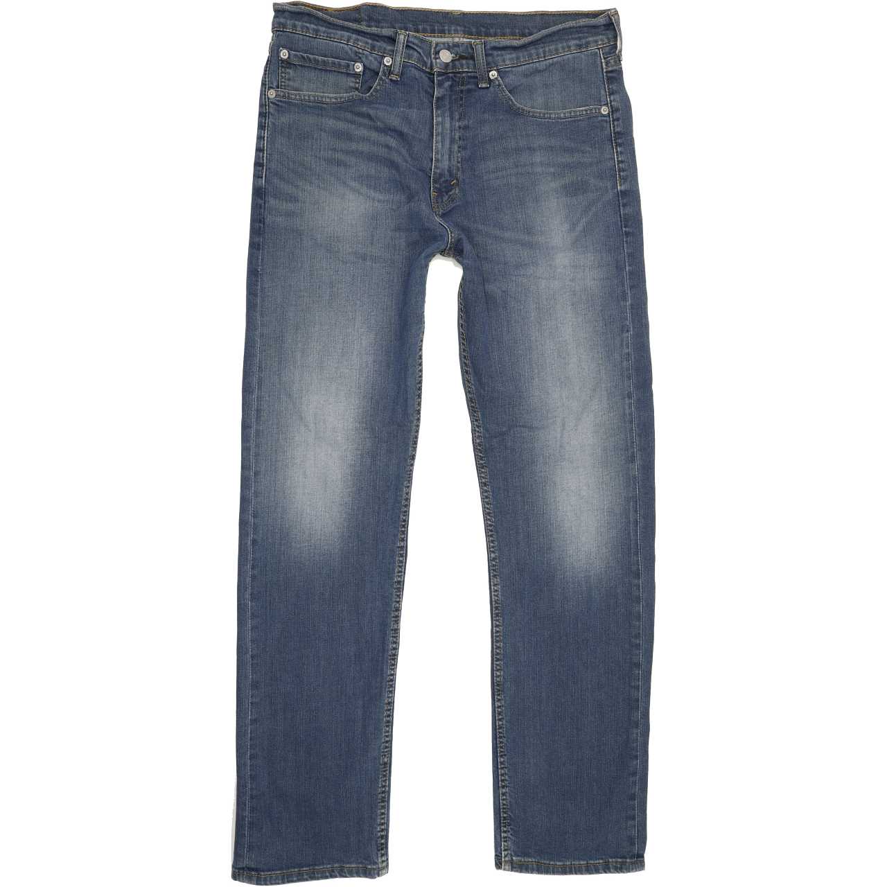 Levi's 505 Men Blue Straight Regular Stretch Jeans W34 L32