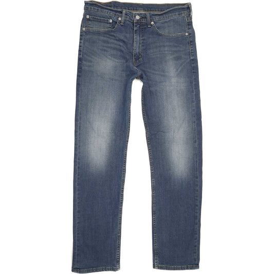 Levi's 505 Men Blue Straight Regular Stretch Jeans W34 L32