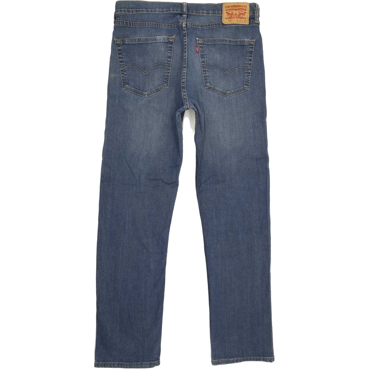 Levi's 505 Men Blue Straight Regular Stretch Jeans W34 L32