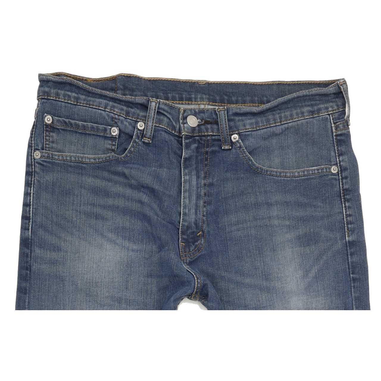 Levi's 505 Men Blue Straight Regular Stretch Jeans W34 L32