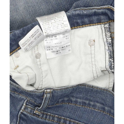Levi's 505 Men Blue Straight Regular Stretch Jeans W34 L32