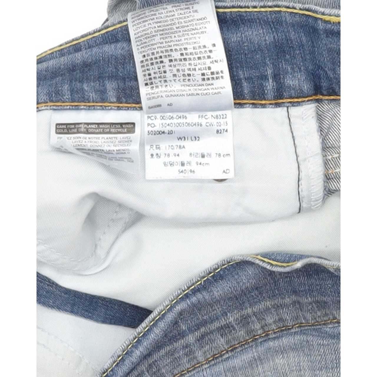 Levi's 506 Men Blue Straight Regular Stretch Jeans W31 L31