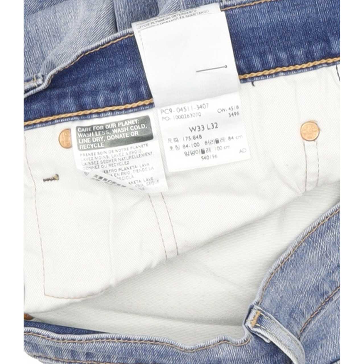 Levi's 511 Men Blue Straight Slim Stretch Jeans W33 L32