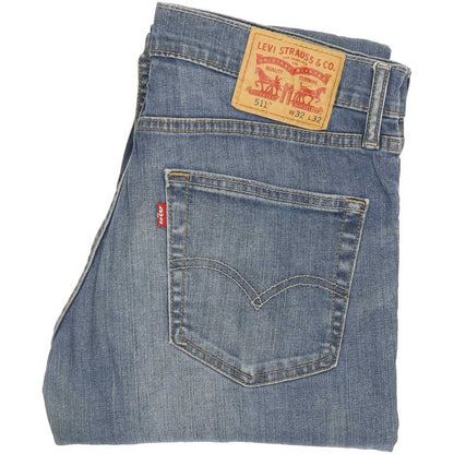 Levi's 511 Men Blue Straight Slim Jeans W32 L31