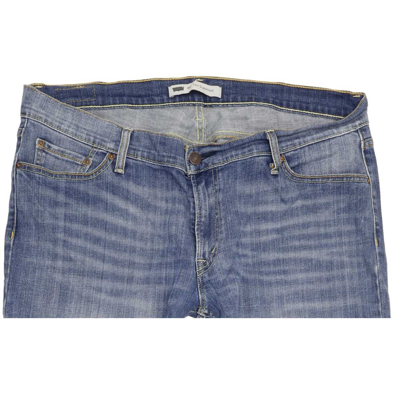 Levi's 524 Women Blue Straight Slim Stretch Jeans W33 L31