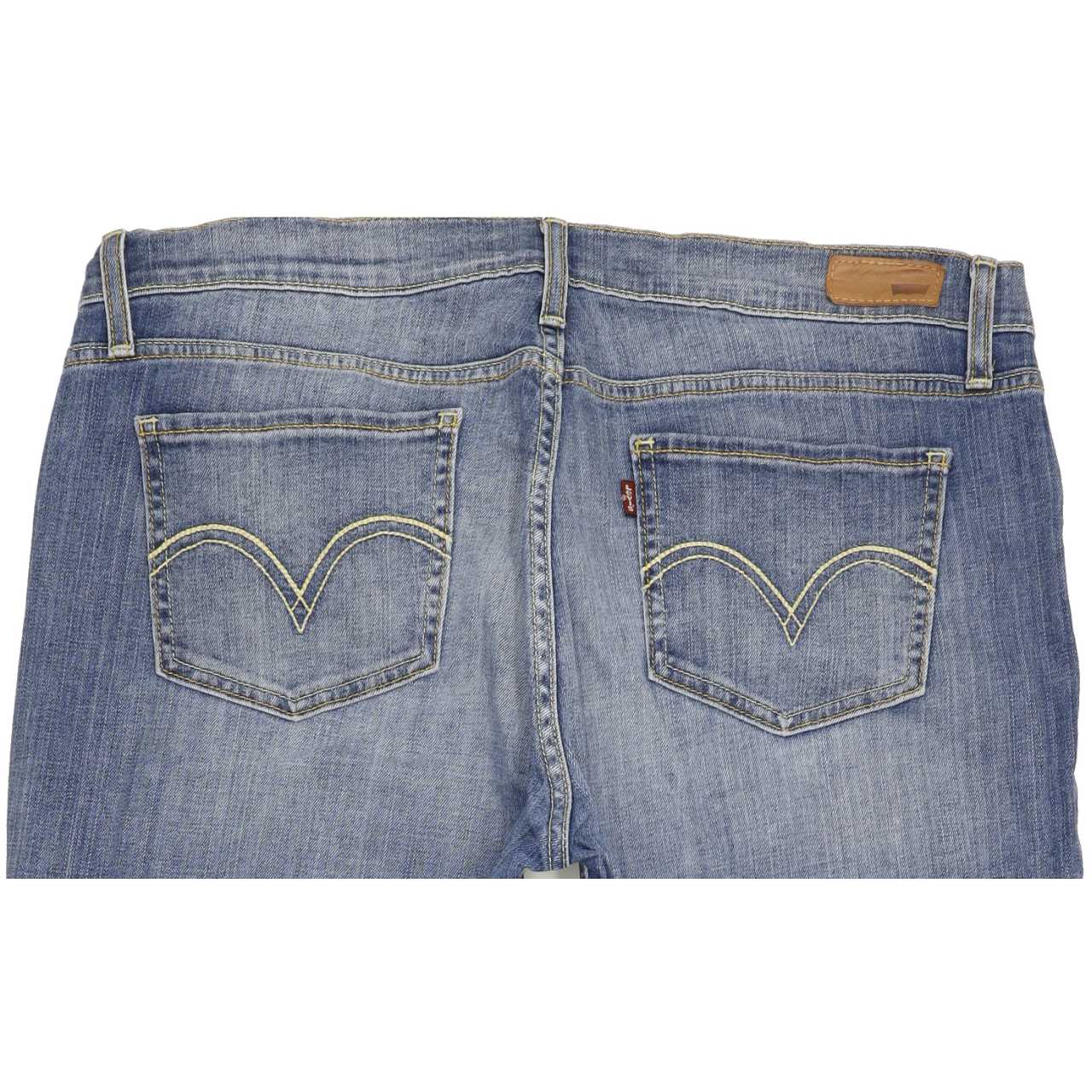 Levi's 524 Women Blue Straight Slim Stretch Jeans W33 L31