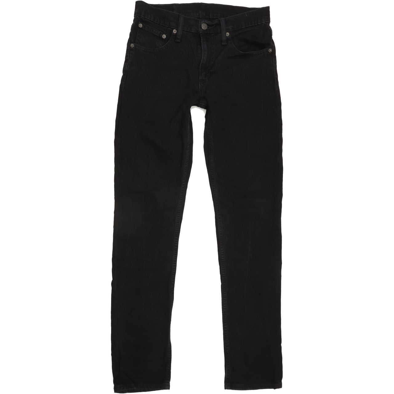 Levi's 511 Men Black Straight Slim Stretch Jeans W29 L32