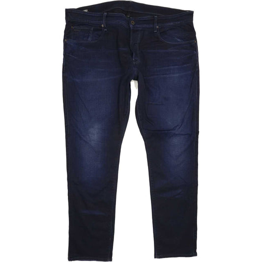 G-Star 3301 Men Navy Tapered Slim Stretch Jeans W41 L32