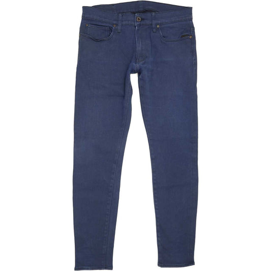 G-Star 3301 Men Blue Skinny Slim Stretch Jeans W33 L31