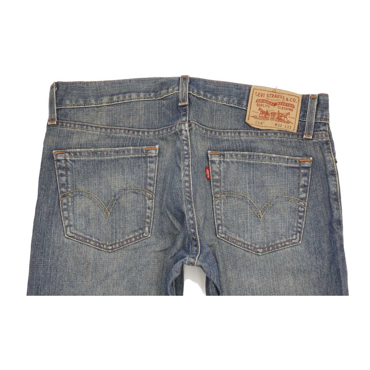 Levi's 514 Men Blue Straight Slim Jeans W33 L33