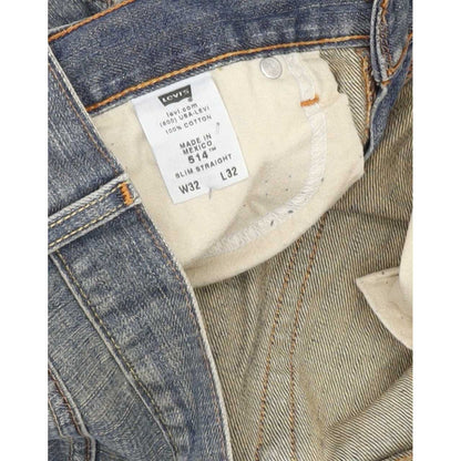 Levi's 514 Men Blue Straight Slim Jeans W33 L33