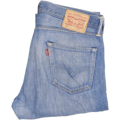 Levi's 504 Men Blue Straight Regular Jeans W35 L33