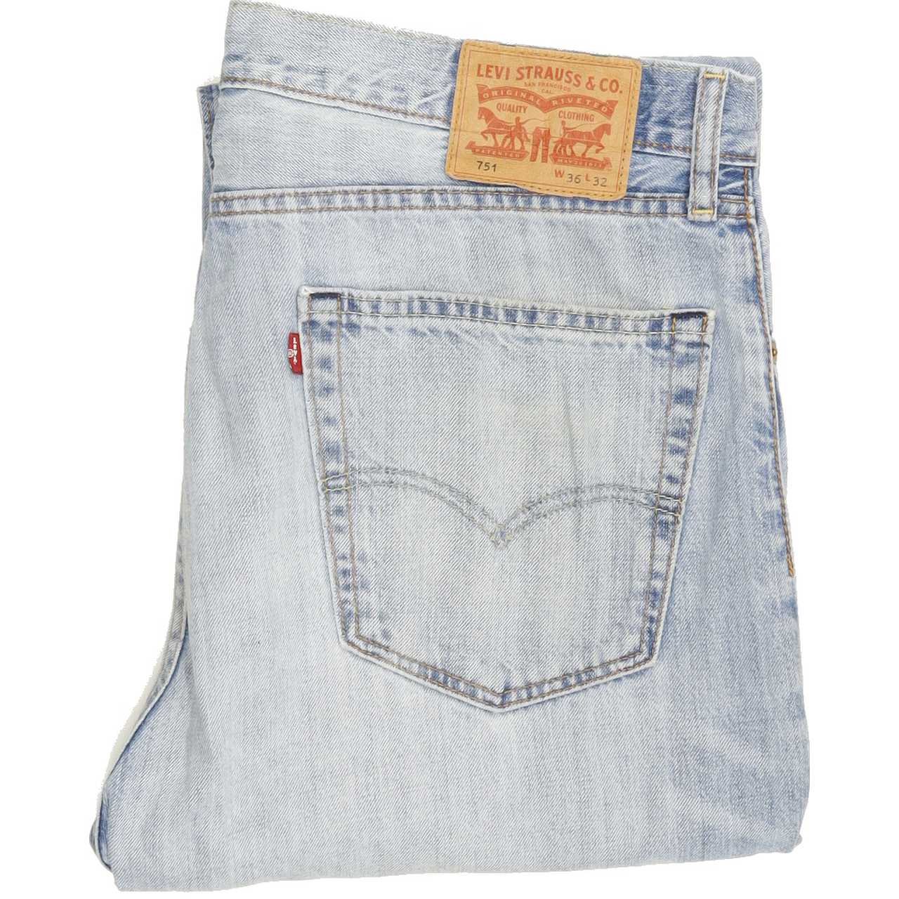 Levi's 751 Men Blue Straight Regular Jeans W36 L31