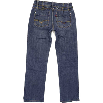 Levi's 570 Women Blue Straight Regular Stretch Jeans W31 L29