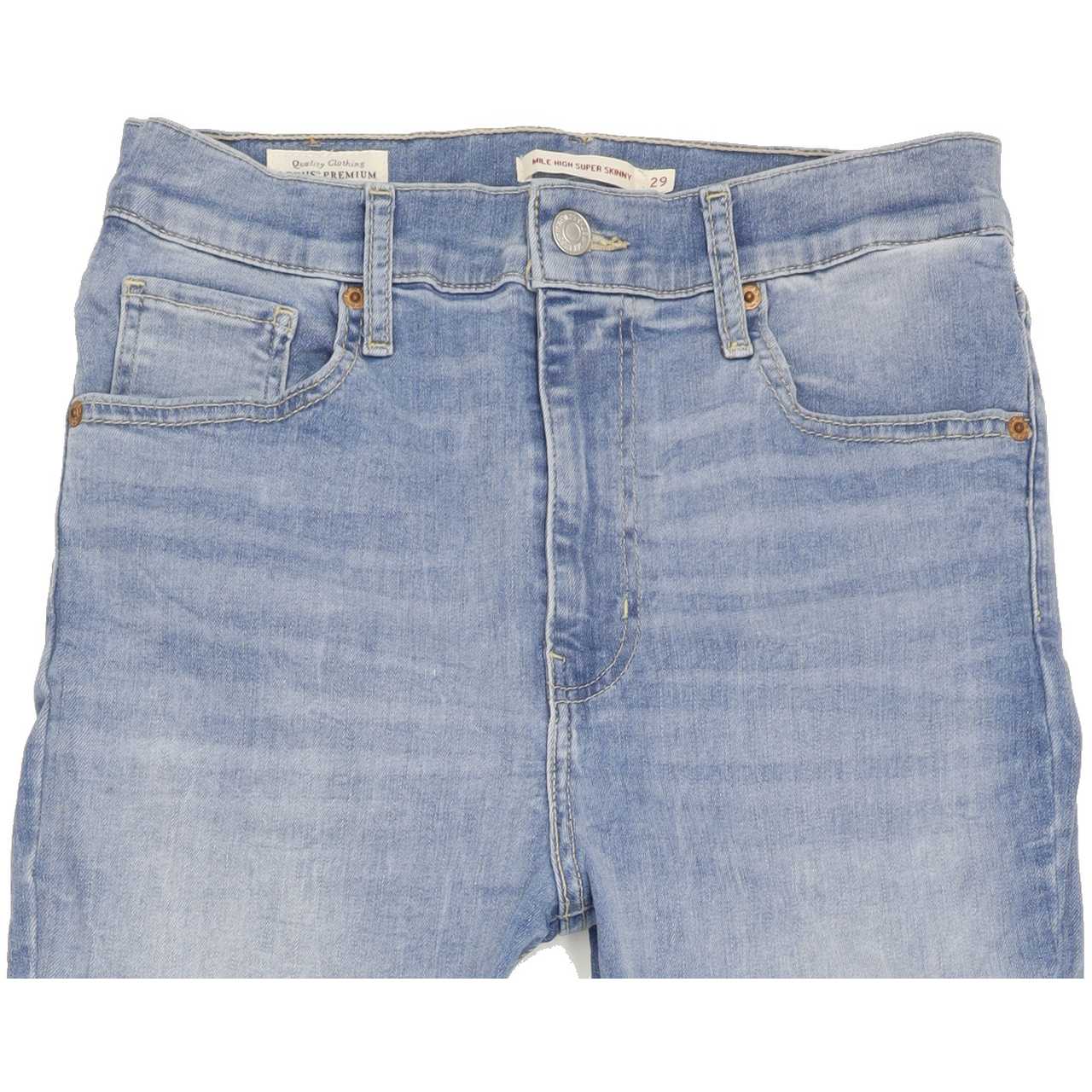 Levi's Mile High Rise Blue Skinny Stretch Jeans High Waisted W29 L30
