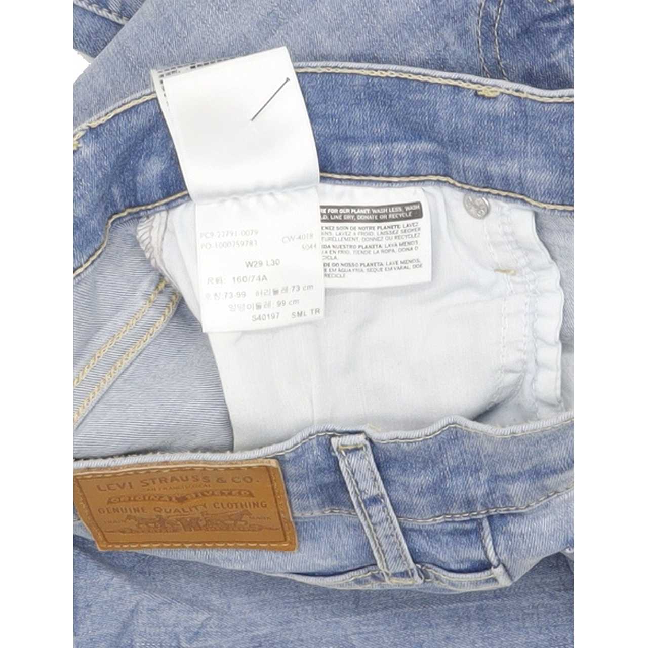Levi's Mile High Rise Blue Skinny Stretch Jeans High Waisted W29 L30