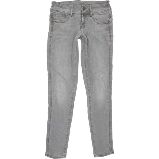 G-Star Lynn Mid Women Grey Skinny Slim Stretch Jeans W28 L29