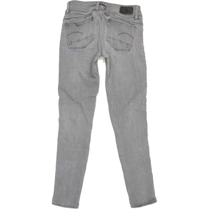 G-Star Lynn Mid Women Grey Skinny Slim Stretch Jeans W28 L29
