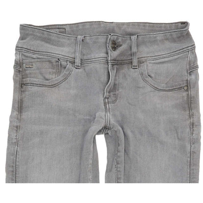 G-Star Lynn Mid Women Grey Skinny Slim Stretch Jeans W28 L29