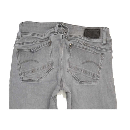 G-Star Lynn Mid Women Grey Skinny Slim Stretch Jeans W28 L29