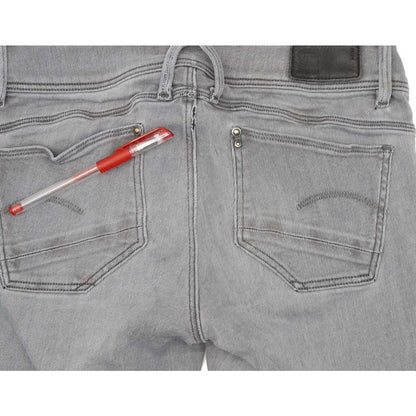 G-Star Lynn Mid Women Grey Skinny Slim Stretch Jeans W28 L29