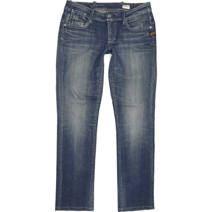 G-Star Elect Women Blue Straight Slim Stretch Jeans W31 L31