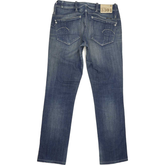 G-Star Elect Women Blue Straight Slim Stretch Jeans W31 L31