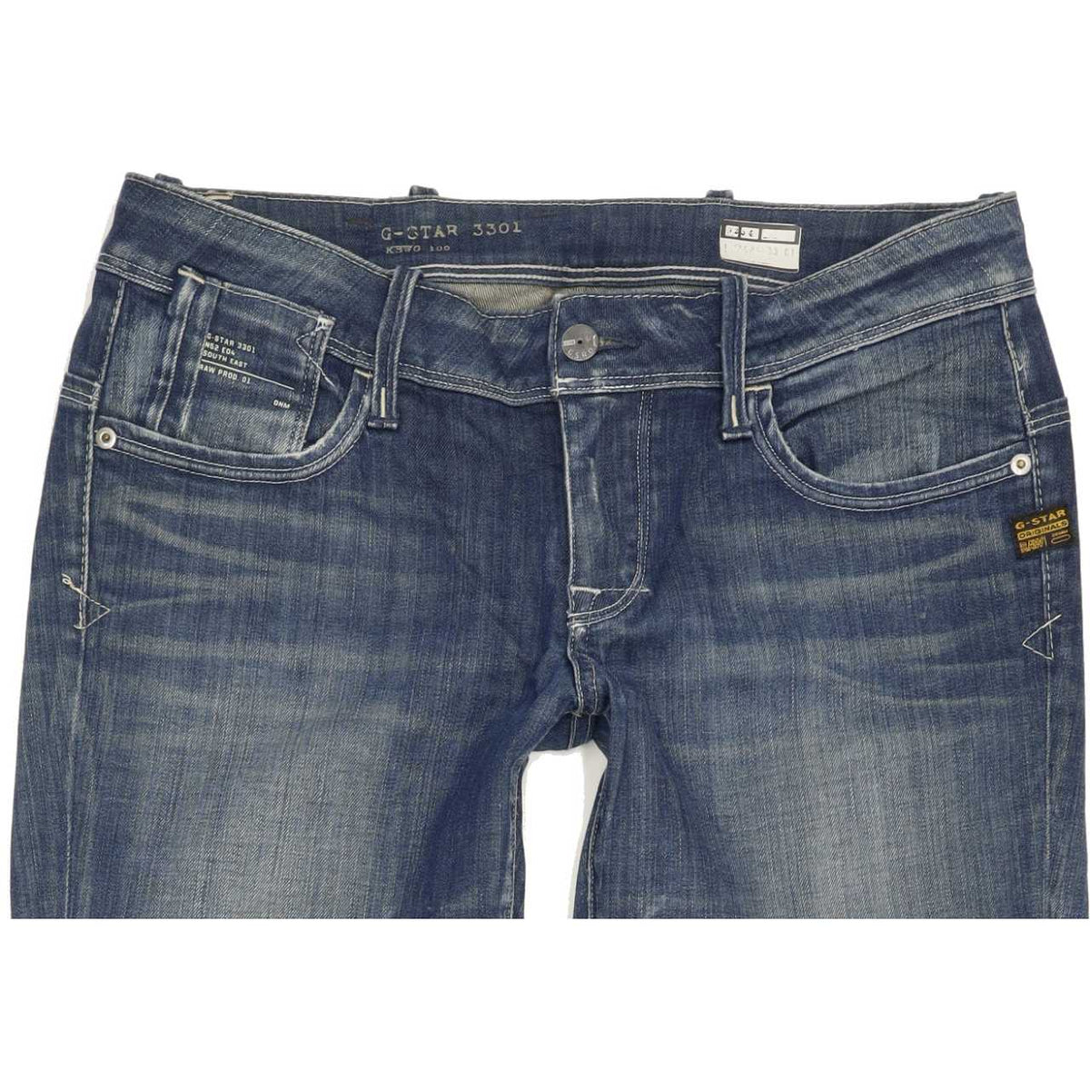 G-Star Elect Women Blue Straight Slim Stretch Jeans W31 L31