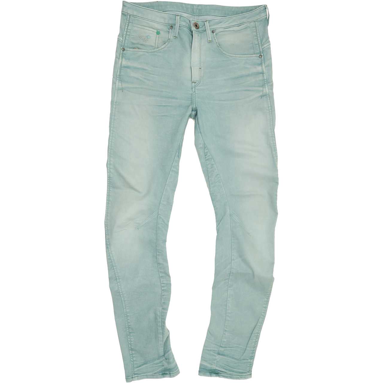 G-Star Arc 3D Women Green Tapered Regular Stretch Jeans W28 L34