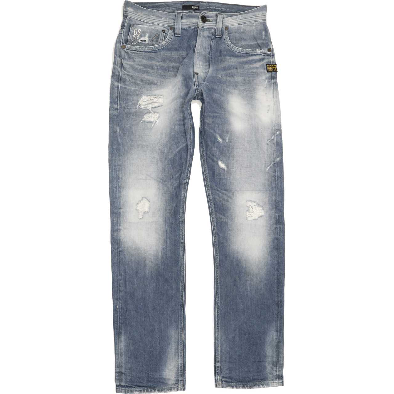 G-Star Men Blue Straight Regular Jeans W30 L33