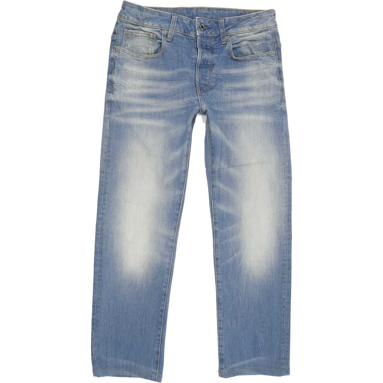 G-Star 3301 Men Blue Straight Regular Stretch Jeans W30 L27